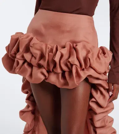 Saint Laurent Bubble silk gazar miniskirt | Thumbnail 4 Saint Laurent Bubble silk gazar miniskirt | Thumbnail 4