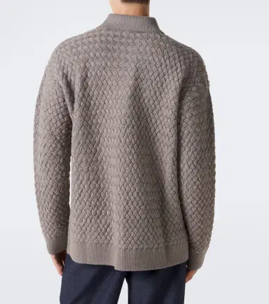 Bottega Veneta Intrecciato wool polo sweater | Thumbnail 4