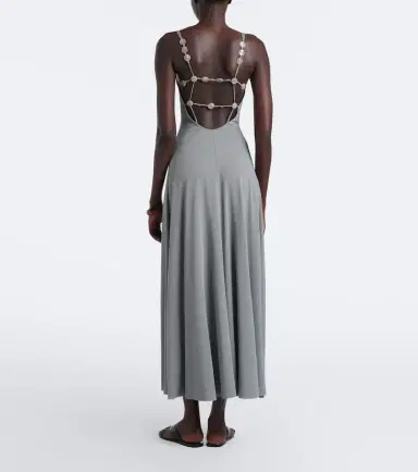 Eres Sculpturale embellished jersey maxi dress | Thumbnail 3 Eres Sculpturale embellished jersey maxi dress | Thumbnail 3