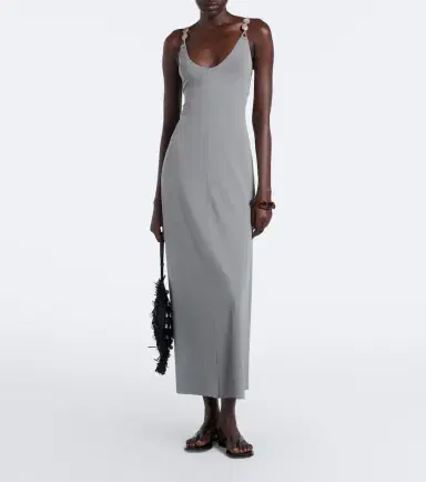 Eres Sculpturale embellished jersey maxi dress | Thumbnail 4 Eres Sculpturale embellished jersey maxi dress | Thumbnail 4