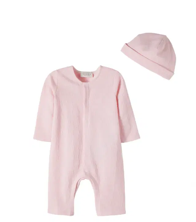 Gucci Kids Baby GG cotton piqué onesie and beanie set