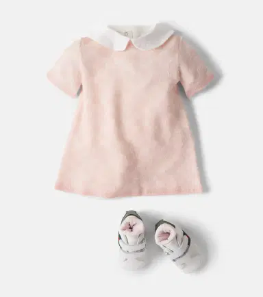 Gucci Kids Baby GG jacquard wool dress | Thumbnail 4