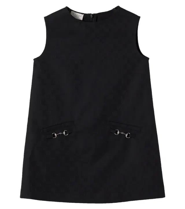 Gucci Kids Horsebit GG cotton jacquard dress
