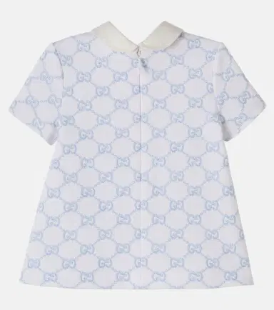 Gucci Kids Baby GG jacquard cotton dress | Thumbnail 3 Gucci Kids Baby GG jacquard cotton dress | Thumbnail 3