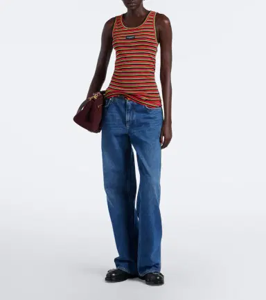 Dolce & Gabbana Knitted striped cotton tank top | Thumbnail 2 Dolce & Gabbana Knitted striped cotton tank top | Thumbnail 2