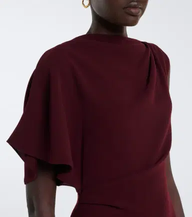 Roksanda Oryn draped asymmetric crêpe midi dress | Thumbnail 2