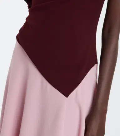 Roksanda Oryn draped asymmetric crêpe midi dress | Thumbnail 3