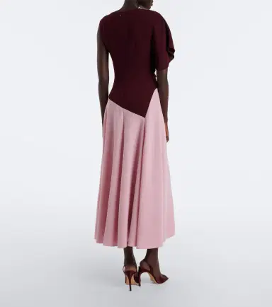 Roksanda Oryn draped asymmetric crêpe midi dress | Thumbnail 4
