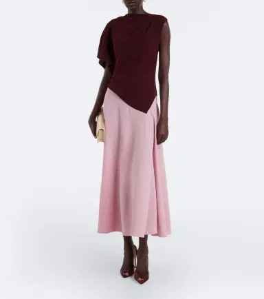 Roksanda Oryn draped asymmetric crêpe midi dress | Thumbnail 6