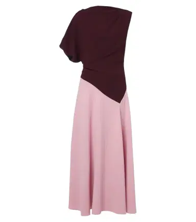 Roksanda Oryn draped asymmetric crêpe midi dress | Thumbnail 1