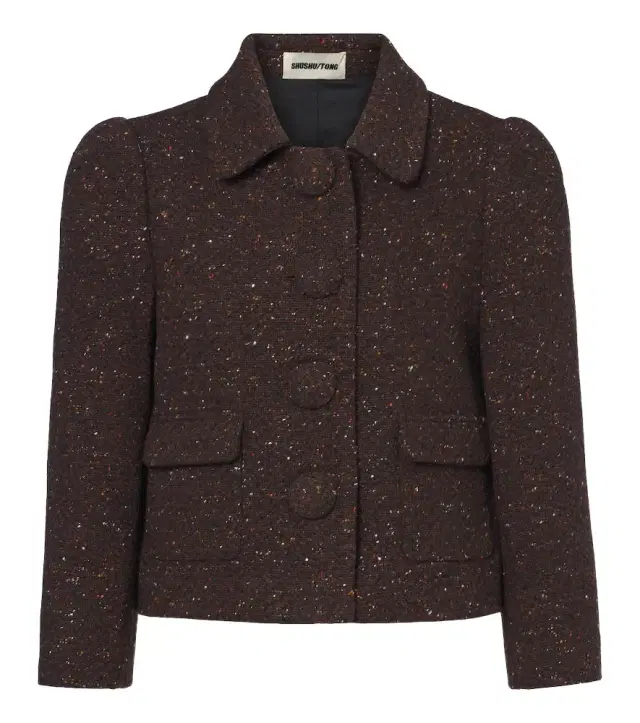 Shushu/Tong Wool-blend cropped jacket