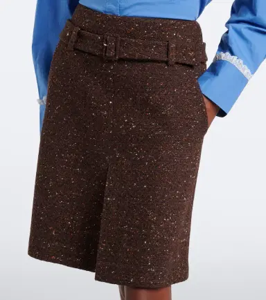 SHUSHU/TONG Belted wool-blend miniskirt | Thumbnail 3 SHUSHU/TONG Belted wool-blend miniskirt | Thumbnail 3