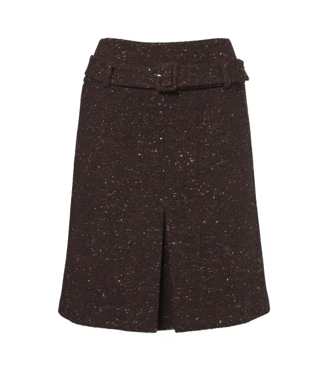 Shushu/Tong Belted wool-blend miniskirt