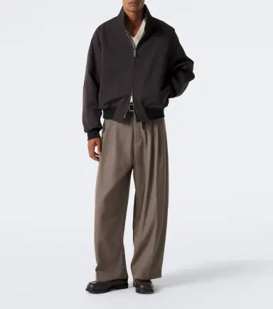 Studio Nicholson Over cotton and wool bomber jacket | Thumbnail 3 Studio Nicholson Over cotton and wool bomber jacket | Thumbnail 3