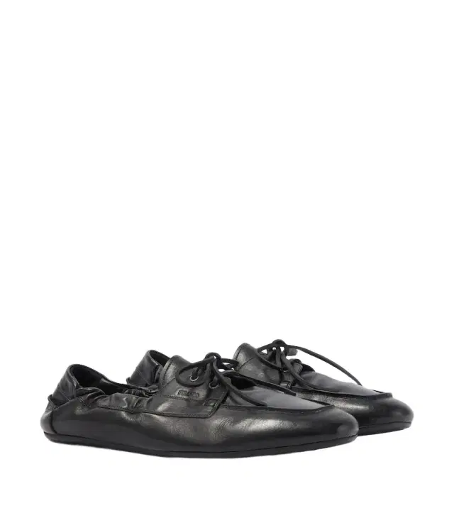 Prada Shuffle leather loafers