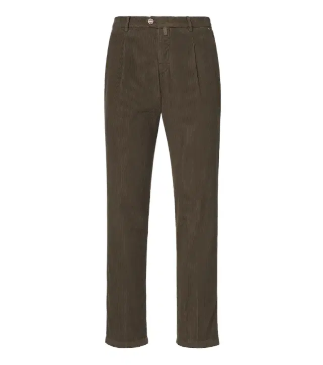 Kiton Cotton corduroy tapered pants