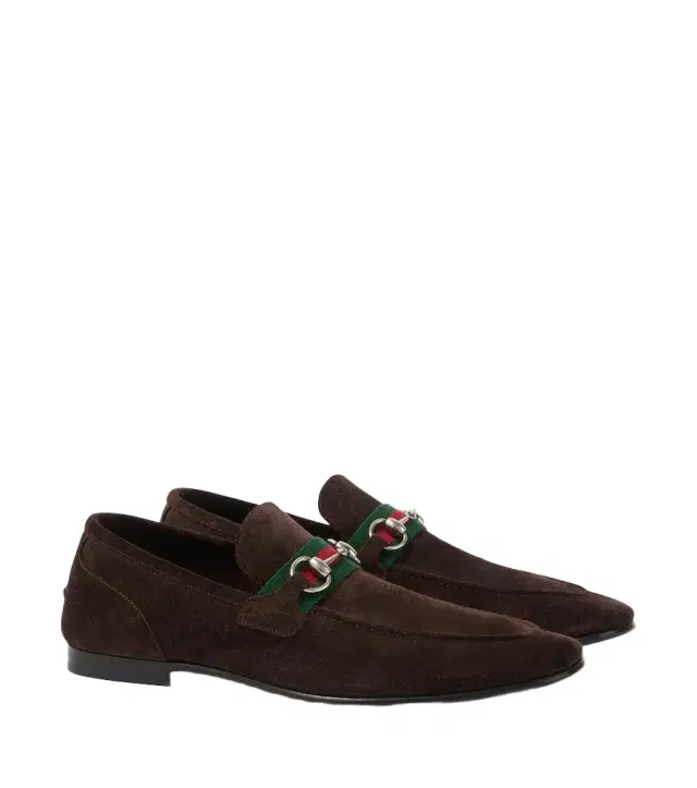 Gucci Como Horsebit suede loafers