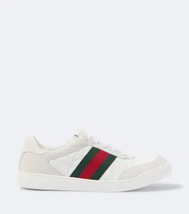 Gucci Screener leather-trimmed sneakers | Thumbnail 2 Gucci Screener leather-trimmed sneakers | Thumbnail 2