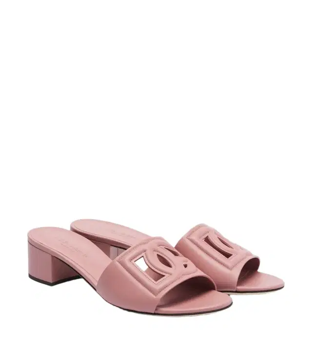 Dolce & Gabbana DG leather mules