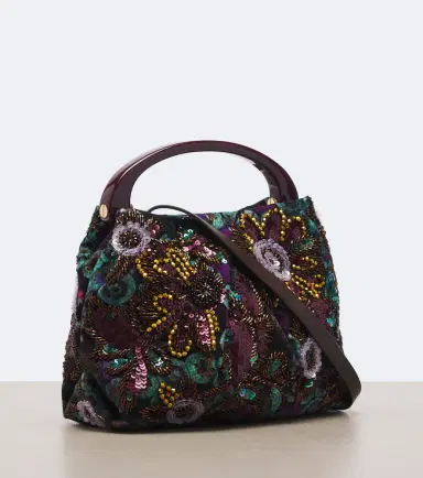 Dries Van Noten Small sequined top-handle bag | Thumbnail 2 Dries Van Noten Small sequined top-handle bag | Thumbnail 2