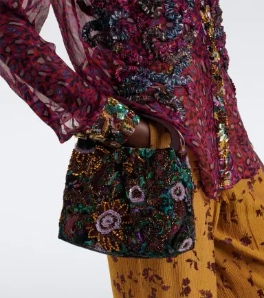 Dries Van Noten Small sequined top-handle bag | Thumbnail 7 Dries Van Noten Small sequined top-handle bag | Thumbnail 7