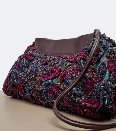 Dries Van Noten Small embellished leather-trimmed clutch | Thumbnail 2 Dries Van Noten Small embellished leather-trimmed clutch | Thumbnail 2
