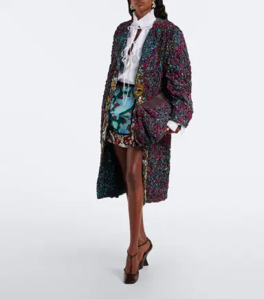 Dries Van Noten Small embellished leather-trimmed clutch | Thumbnail 7 Dries Van Noten Small embellished leather-trimmed clutch | Thumbnail 7