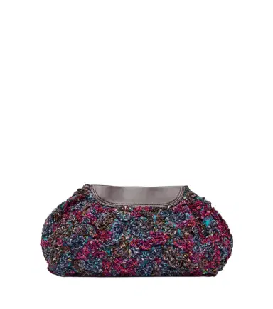Dries Van Noten Small embellished leather-trimmed clutch | Thumbnail 1 Dries Van Noten Small embellished leather-trimmed clutch | Thumbnail 1
