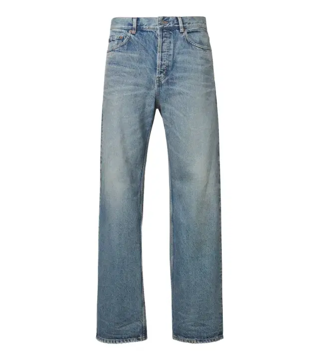 Saint Laurent Faded wide-leg jeans