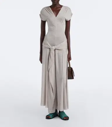 JW Anderson Draped jersey maxi dress | Thumbnail 4 JW Anderson Draped jersey maxi dress | Thumbnail 4