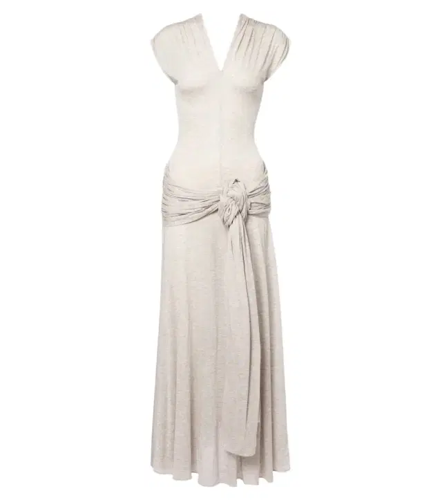 JW Anderson Draped jersey maxi dress