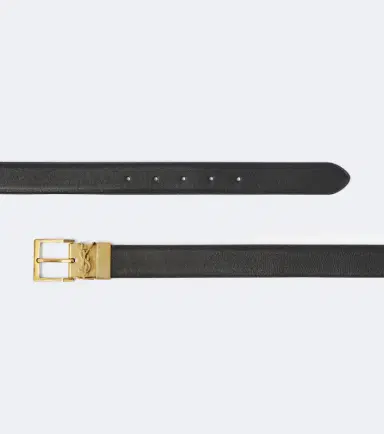 Saint Laurent Vadim Cassandre reversible leather belt | Thumbnail 3