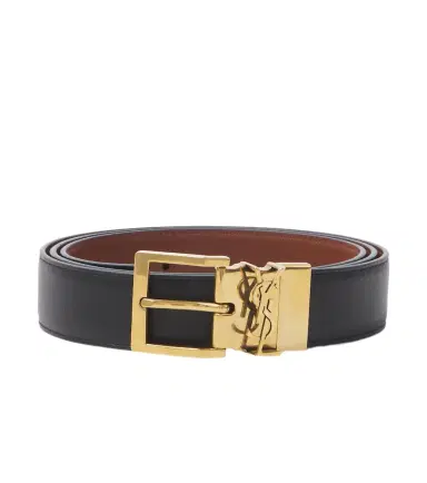 Saint Laurent Vadim Cassandre reversible leather belt | Thumbnail 1