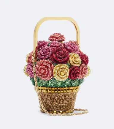 Judith Leiber Couture Basket of Roses embellished top-handle bag | Thumbnail 2