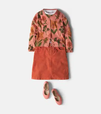 Bonpoint Merryl cotton corduroy skirt | Thumbnail 2