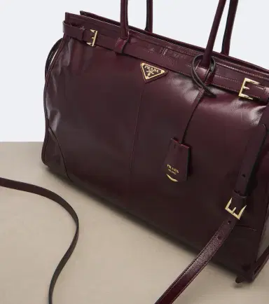 Prada Bonnie Extra Large leather shoulder bag | Thumbnail 3