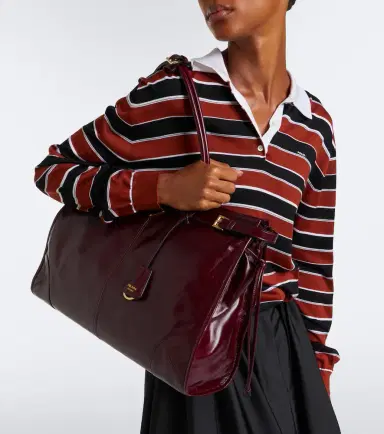 Prada Bonnie Extra Large leather shoulder bag | Thumbnail 6
