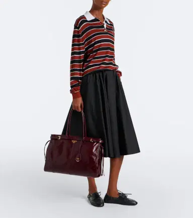 Prada Bonnie Extra Large leather shoulder bag | Thumbnail 7
