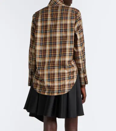 Patou Bow-detail checked cotton shirt | Thumbnail 4 Patou Bow-detail checked cotton shirt | Thumbnail 4