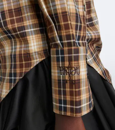 Patou Bow-detail checked cotton shirt | Thumbnail 7 Patou Bow-detail checked cotton shirt | Thumbnail 7