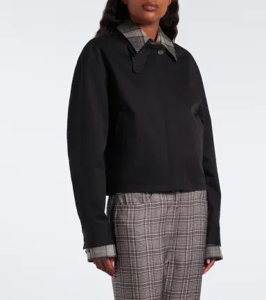 Acne Studios Layered cotton twill jacket | Thumbnail 2 Acne Studios Layered cotton twill jacket | Thumbnail 2