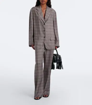 Acne Studios Checked wide-leg pants | Thumbnail 3 Acne Studios Checked wide-leg pants | Thumbnail 3