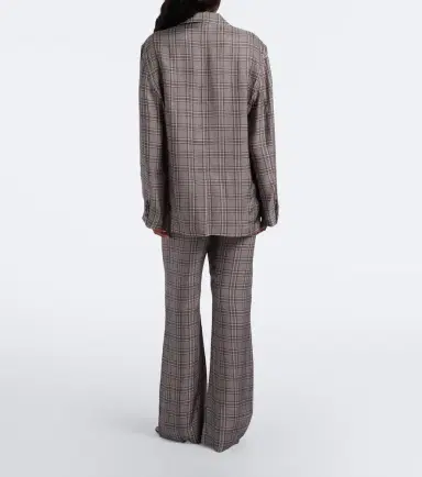 Acne Studios Checked wide-leg pants | Thumbnail 4 Acne Studios Checked wide-leg pants | Thumbnail 4
