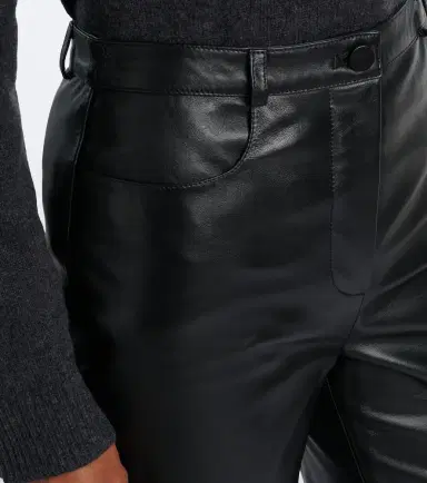 Loulou de Saison Cobe leather straight pants | Thumbnail 2
