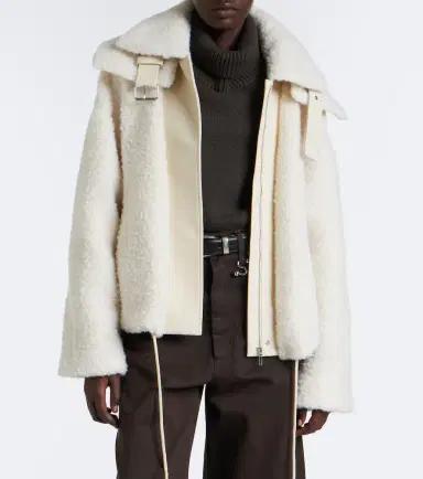 Sportmax Teddy-trimmed jacket | Thumbnail 7 Sportmax Teddy-trimmed jacket | Thumbnail 7