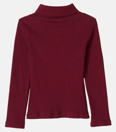 Bonpoint Tahiti ribbed-knit cotton turtleneck top | Thumbnail 3