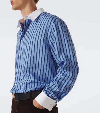 Acne Studios Striped satin twill shirt | Thumbnail 2