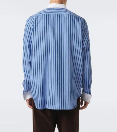 Acne Studios Striped satin twill shirt | Thumbnail 3