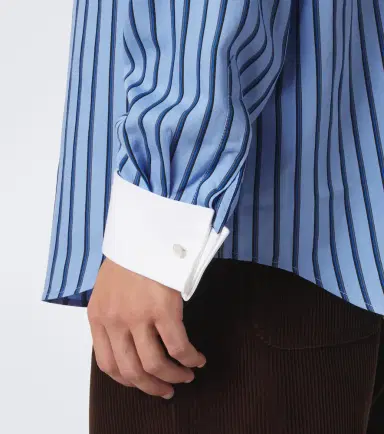 Acne Studios Striped satin twill shirt | Thumbnail 5