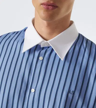 Acne Studios Striped satin twill shirt | Thumbnail 6